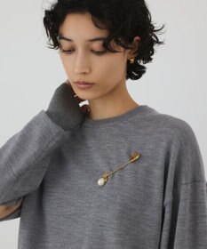 GRACE CONTINENTAL ガラスパールブローチ