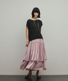 GRACE CONTINENTAL ドルマンルーズニットトップ ブラック