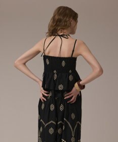 GRACE CONTINENTAL カットワークマキシドレス