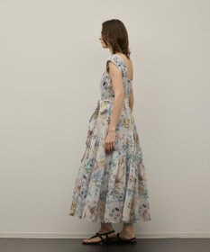GRACE CONTINENTAL ボタニカルサラサプリントワンピース
