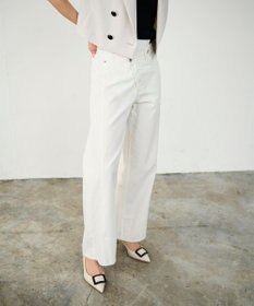 GRACE CONTINENTAL ラップデニムパンツ