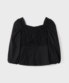 GRACE CONTINENTAL ラメドットタフタジャガードトップ