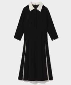 GRACE CONTINENTAL クレリックバイカラーワンピース