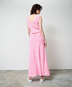 GRACE CONTINENTAL ネップツイードニットスカート