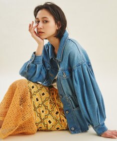 セール】 ボリューム袖デニムシャツ （シャツ・ブラウス