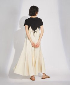 GRACE CONTINENTAL サテンフレアキャミワンピース