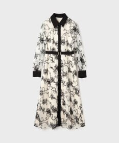 GRACE CONTINENTAL チュールコードレースワンピース