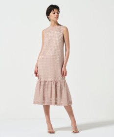 GRACE CONTINENTAL チュールチェックワンピース