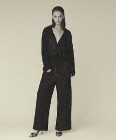 GRACE CONTINENTAL スパンコールニットカーディガン