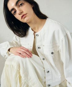 GRACE CONTINENTAL ノーカラーデニムジャケット