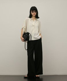 GRACE CONTINENTAL ロールアップスリーブトップス