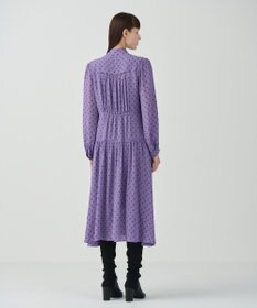 GRACE CONTINENTAL ドットラメジャガードドレス