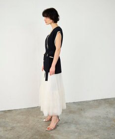 GRACE CONTINENTAL / グレースコンチネンタル フィルムヤーンニットベスト フィルムヤーンニットベスト / GRACE CONTINENTAL | GRACE