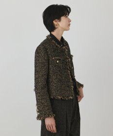 GRACE CONTINENTAL ヘリンボーンツイードジャケット