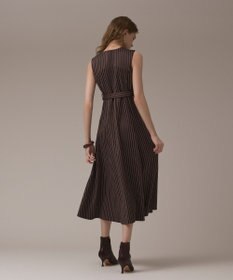 GRACE CONTINENTAL ストライプジャージワンピース