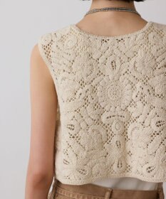 GRACE CONTINENTAL メッシュembジレ