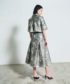 GRACE CONTINENTAL ボタニカルジャガードスカート