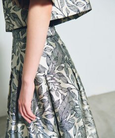 GRACE CONTINENTAL ボタニカルジャガードスカート