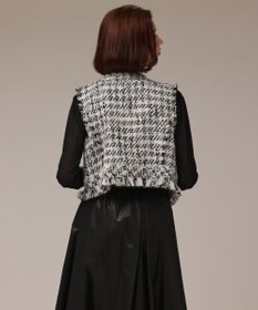 GRACE CONTINENTAL コンパクトツイードベスト