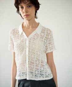 GRACE CONTINENTAL レースカットスキッパートップ