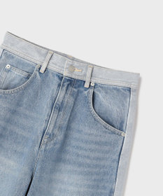 GRACE CONTINENTAL サイドラインデニムパンツ