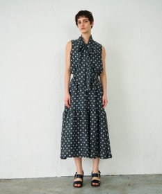 GRACE CONTINENTAL シアードットプリントスカート