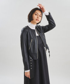 GRACE CONTINENTAL - グレースコンチネンタルレザーブルゾン LEATHER RIDERS JACKET | GRACE CONTINENTAL グレース