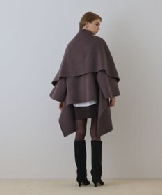 GRACE CONTINENTAL ストール付リバージップブルゾン