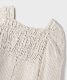 GRACE CONTINENTAL ラメドットタフタジャガードトップ