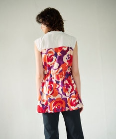 GRACE CONTINENTAL ペイントカラープリントトップ