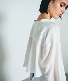 GRACE CONTINENTAL バックシャンオーバーシャツ