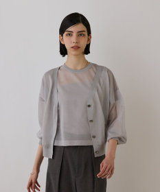 GRACE CONTINENTAL ブライトシアーニットカーディガン