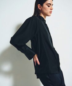 GRACE CONTINENTAL シルクコンビドレスシャツ