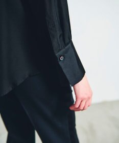 GRACE CONTINENTAL シルクコンビドレスシャツ