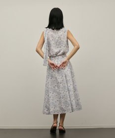 GRACE CONTINENTAL シアーフラワープリントジャガードブラウス