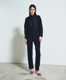 GRACE CONTINENTAL シルクコンビドレスシャツ