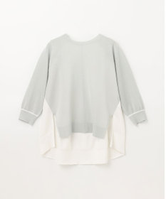 GRACE CONTINENTAL バイカラークルーニットトップ