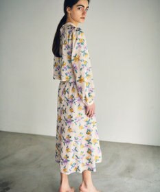 GRACE CONTINENTAL フラワー刺繍フレアスカート