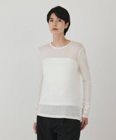 GRACE CONTINENTAL シルクベアカットトップ ホワイト