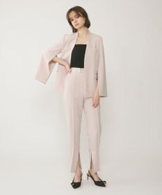 GRACE CONTINENTAL インサイドスリットスリムパンツ