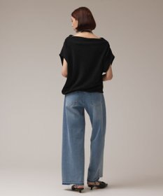 GRACE CONTINENTAL ラメドレープカットトップ