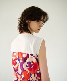 GRACE CONTINENTAL ペイントカラープリントトップ