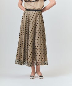 GRACE CONTINENTAL ドットembチュールスカート