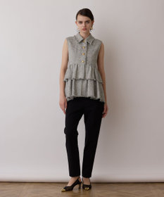 GRACE CONTINENTAL ストレッチテーパードパンツ