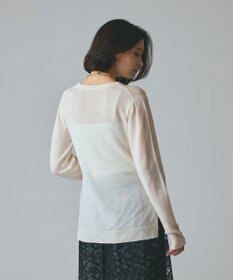 GRACE CONTINENTAL ボウ付ニットトップ