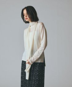 GRACE CONTINENTAL ボウ付ニットトップ