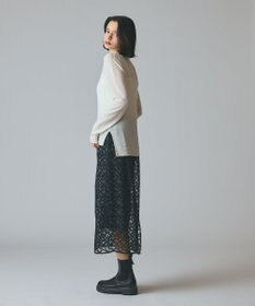 GRACE CONTINENTAL ボウ付ニットトップ