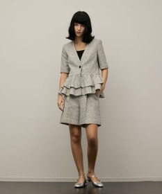 GRACE CONTINENTAL ツイードタックショートパンツ