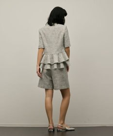 GRACE CONTINENTAL ツイードタックショートパンツ