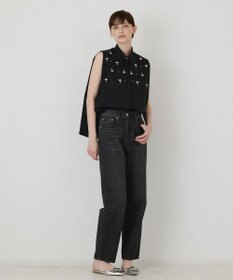 GRACE CONTINENTAL ビジューノースリーブシャツ